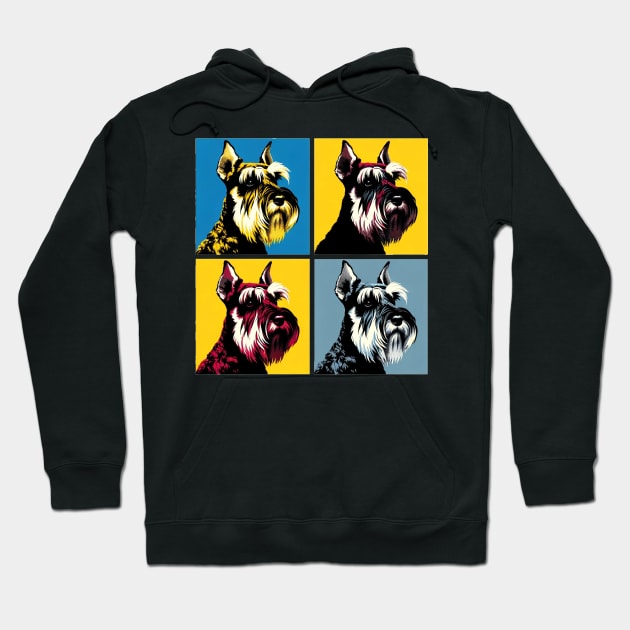 Standard Schnauzer Pop Art - Dog Lovers Hoodie by PawPopArt